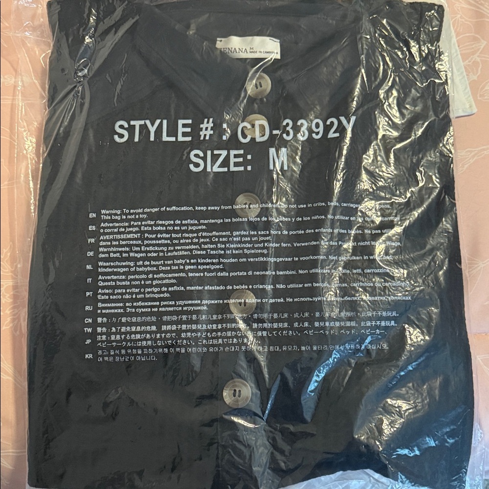 New Zenana Waffle knit short sleeve dress with pockets - Picture 5 of 6